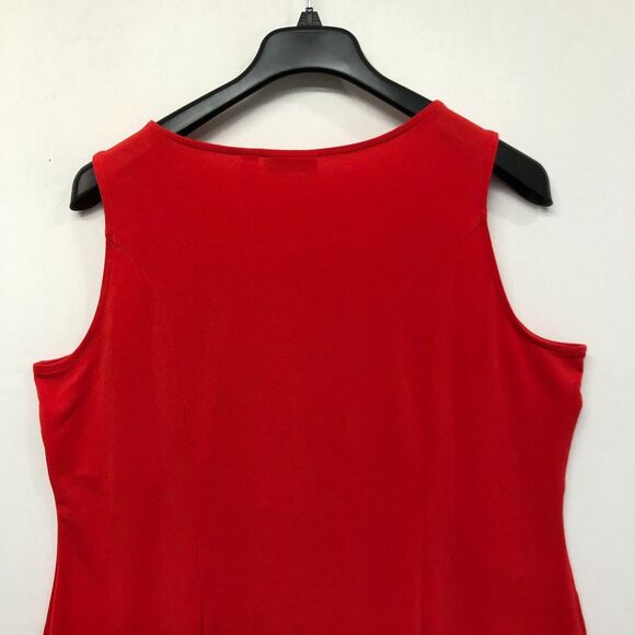 Susan Graver Women Sleeveless Asymmetric Hem Top Shirt Blouse Size Large M186 22 - Picture 11 of 12